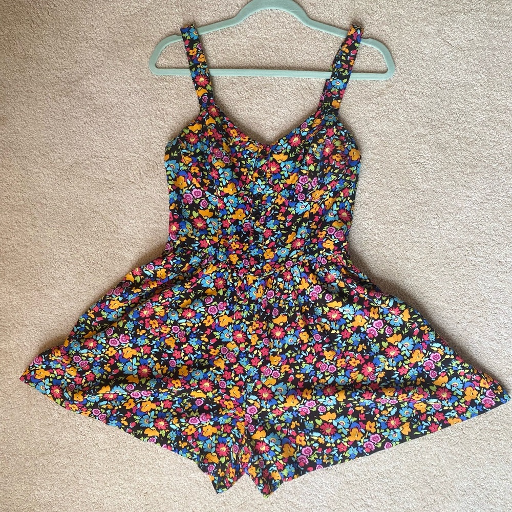 Wild Fable Floral Romper- Multicolor